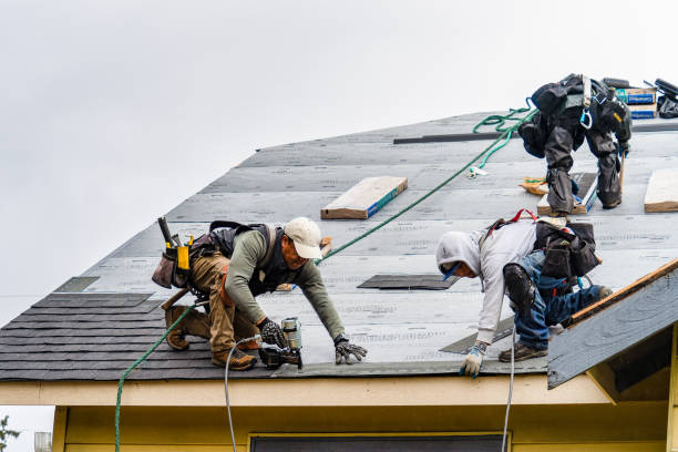 Professional Roofing technician working in Troutville, VA